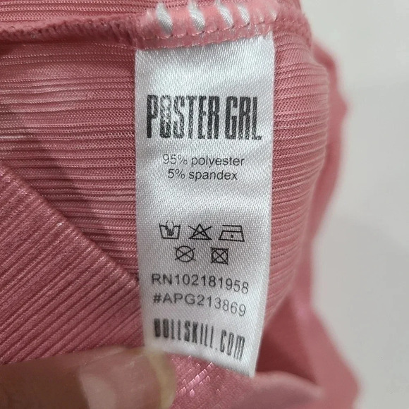 Poster Grl Size XS Disco‎ Pants Festival Rave Pink Shimmer Barbiecore Dolls Kill - Picture 11 of 11